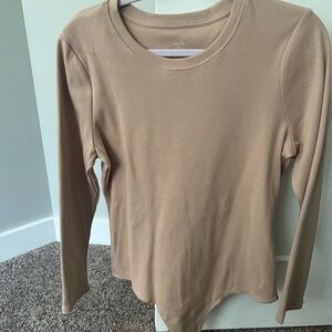 nuuds long sleeved ribbed crew neck bodysuit
